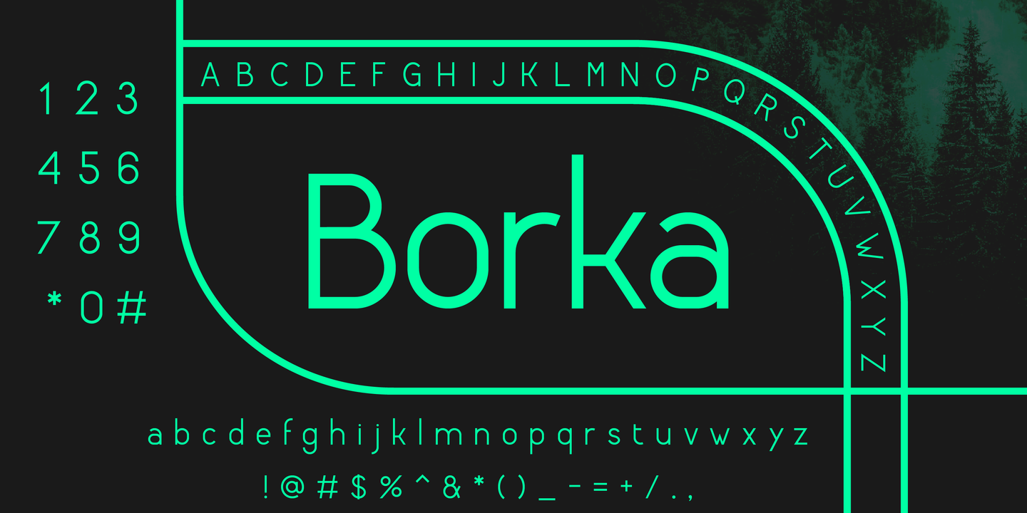 Example font Borka #1